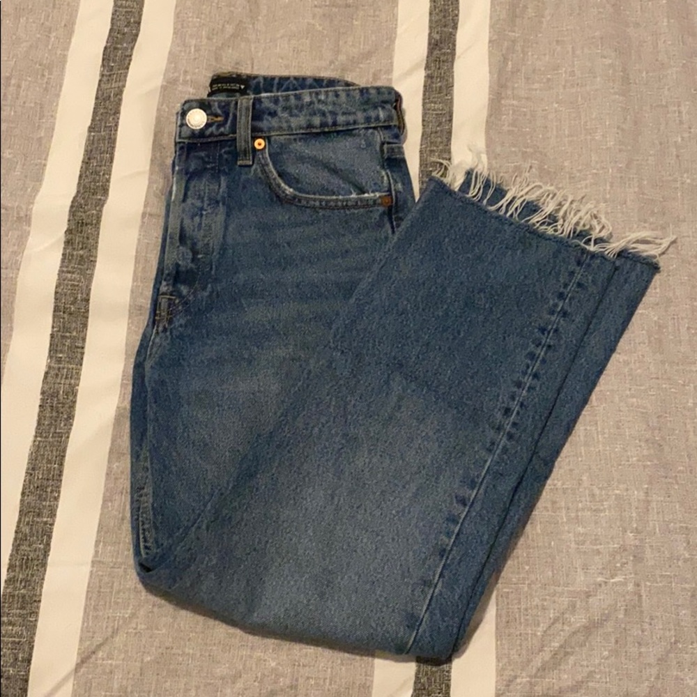 ZARA 100% cotton blue denim jeans